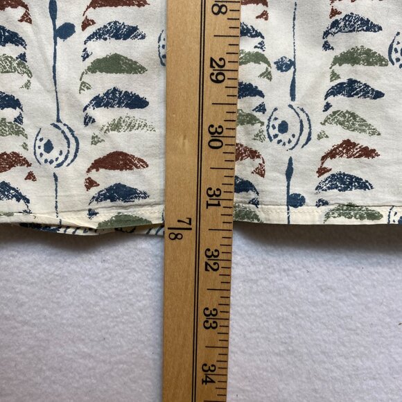 Vintage Orvis Shirt Men's L Beige Short Sleeve Whale All Over Print Button Up - Picture 11 of 12